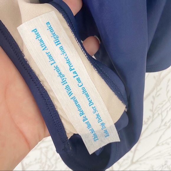 KONA SOL Blue Colorblock Open Back One Piece Swimsuit NWT Small - Picture 10 of 14